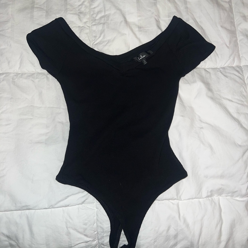 Lulu's Elegant Black Knit Top